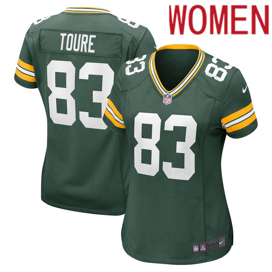 Women Green Bay Packers 83 Samori Toure Nike Green Player Game NFL Jersey